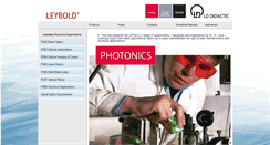 Desktop Screenshot of photonics.ld-didactic.de